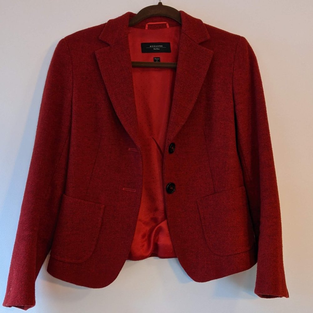 Max Mara Weekend Cool Red Blazer